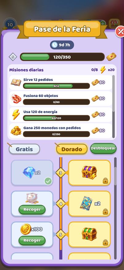 El Pase de temporada con recompensas gratis y Oro