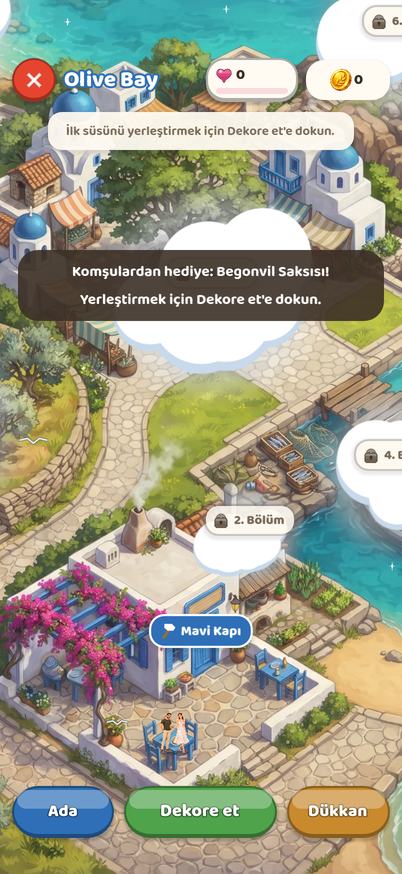 Komşulardan bir hediye: haritaya ilk süslemen